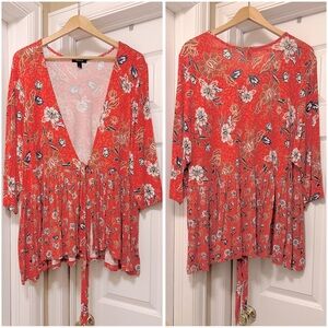 TORRID tie-front cardigan